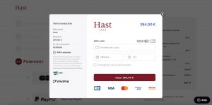 page paiement Hast
