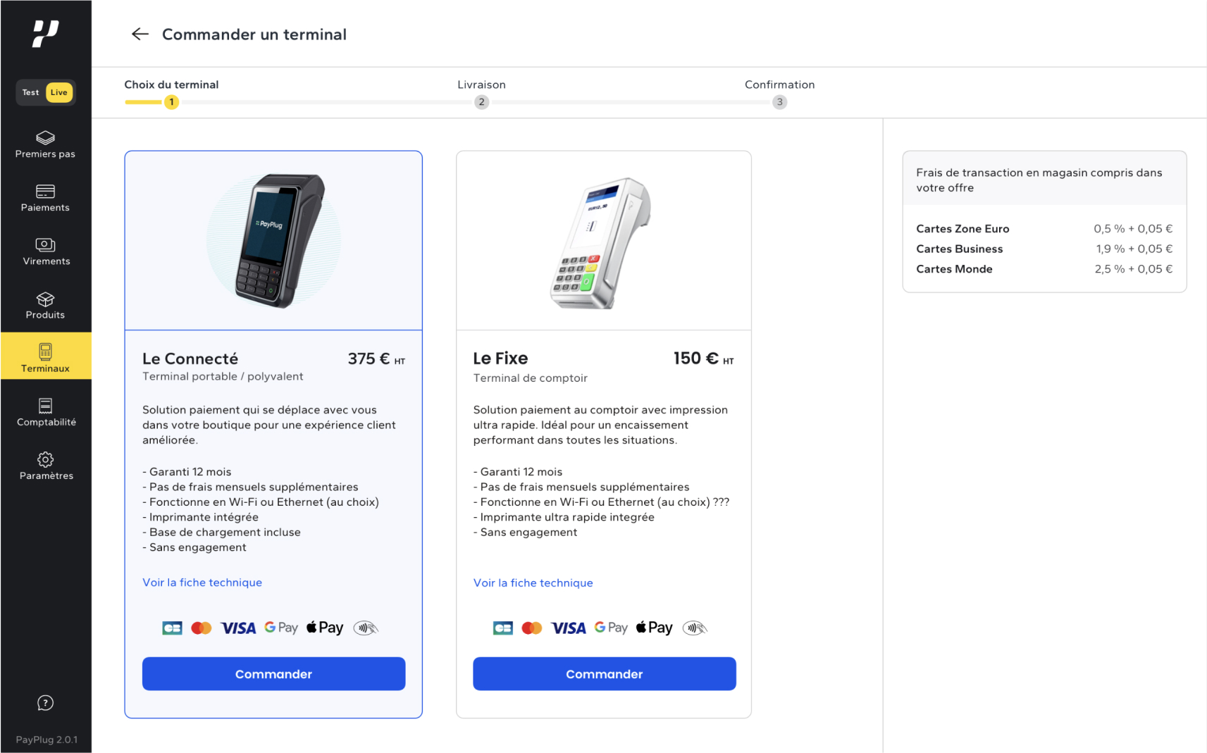 terminaux de paiement