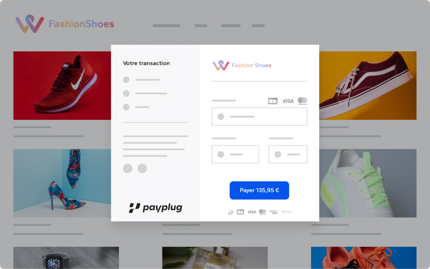 page de paiement